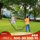 迪卡侬羽毛球网架便携式标准户外折叠快开网排球网-4904004