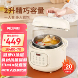 荣事达电压力锅0涂层纯钛内胆 智能高压电饭煲 电高压锅 电饭锅电炖锅自动控压 2L 【抗菌保鲜钛釜】按键8大菜单 (1-3人)
