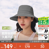 蕉下（beneunder）遮阳帽子女透气渔夫帽防晒帽钓鱼帽防泼水户外AS713深花灰