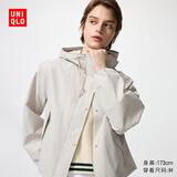 优衣库女装休闲连帽短外套/时尚百搭25秋冬新款479229 31 米色 S