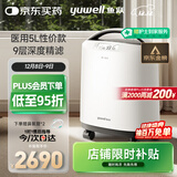 鱼跃医用分子筛制氧机5升L吸氧机家用老人医用级孕妇呼吸雾化8F-5CW