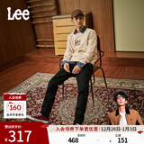 Lee【张凌赫代言】723修身中腰直脚黑色男牛仔长裤潮流LMB1007201 黑色（31裤长） 36