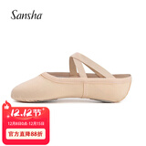 三沙芭蕾舞练功鞋棉帆布舞蹈鞋儿童女软底鞋跳舞猫爪鞋 NO.56 粉色 30