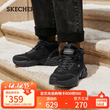 斯凯奇（Skechers）女鞋秋冬季加绒厚底老爹鞋中帮雪地靴防滑休闲鞋167338