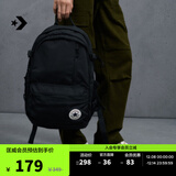 匡威（Converse）官方 Straight Edge男女休闲简约双肩包书包10021138 10021138-A01/黑色 OSFA