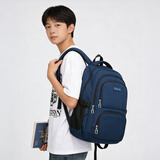 Edison爱迪生中学生书包护脊减负多隔层防泼水初中高中大容量背包310-3
