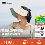 蕉下（beneunder）遮阳帽子防晒帽女防紫外线太阳帽贝壳空顶帽便携TS550白