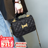 YUYULA牛皮包包女包斜挎包品牌轻奢手提链条包生日圣诞礼物送女生女友