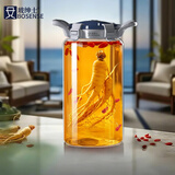 玻绅士泡酒容器泡酒专用瓶泡酒玻璃瓶高硼硅泡酒瓶玻璃酒坛大容量泡酒瓶 20斤(10升)A款无龙头无架