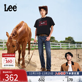 Lee【张凌赫代言】凉凉裤723修身中腰直脚中深蓝轻薄男牛仔裤潮流 中深蓝 29