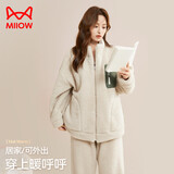 猫人【立领拉链可外穿】女士睡衣女冬季情侣睡衣羊羔绒家居服2025新品