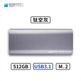 赛帝曼克（STmagic）迷你移动固态硬盘 固态U盘直插式无线usb3.2 家用办公游戏高速存储优盘笔记本u盘 PRO尊享-512G银色【580+MB/s】