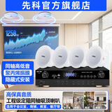 先科（SAST）会议室6.5英寸定阻同轴吸顶音响组合喇叭家庭影院客厅商铺天花嵌入式背景音乐套装 VD-201/KS603A