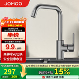 九牧（JOMOO）厨房水龙头7字型枪灰龙头360度可旋转高挑水龙头33186-205/HBS-Z