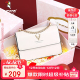 啄木鸟（TUCANO）包包女款2025年牛皮链条小方包单肩斜挎包圣诞新年生日礼物送女友