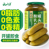 云山半0脂肪俄式酸黄瓜670g俄罗斯风味精选新鲜黄瓜半加工蔬菜下饭菜