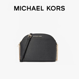 MICHAEL KORS新年礼物轻奢MK女包JET SET TRAVEL单肩斜挎包贝壳包中号黑色