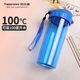特百惠（Tupperware）茶韵500ML塑料杯男女士学生夏季运动水杯子户外便携大容量 纯净蓝