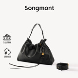 Songmont山下有松百纳托特包大容量垃圾袋通勤流浪包【新年礼物】 烟墨黑+烦尽牌包挂小号 现货