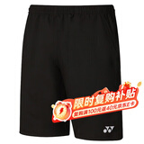 尤尼克斯YONEX羽毛球网球运动服男短裤yy速干15048CR-007黑色XL/O