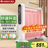 格力（GREE）电暖器取暖器节能低耗立体速热家用电暖气遥控取暖气加湿无光防烫电热膜暖气片取暖炉 NDYM-S6021B