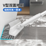 LYNN地板刷浴室刷 卫生间刷子厕所刷长柄地刷刮一体地缝刷家用缝隙刷