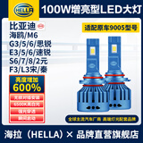 海拉（HELLA）100w汽车LED大灯9005 比亚迪海鸥G35G6M6E5E6速锐S6S7S8FL3元宋秦
