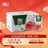 汇源100%桃汁浓缩果汁饮料1L*12盒整箱节日年货节送礼宴请