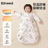 柯斯德尼（kidsneed）婴儿睡袋6-12个月秋冬宝宝一体式儿童睡衣幼儿恒温防踢被加厚L码