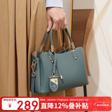 红蜻蜓（RED DRAGONFLY）包包女包牛皮单肩休闲手提包送妈妈女友妈妈圣诞节新年生日礼物