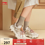 李宁猫爪LITE 3丨老爹鞋女鞋2025秋冬季经典潮流休闲运动鞋AGCV390