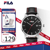 斐乐（FILA）手表男款针扣式皮革表带男士时尚运动石英学生手表 FLM38-793-001