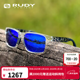 RUDY PROJECT璐迪跑步眼镜越野徒步太阳镜马拉松防晒墨镜沈乌贼同款SPINAIR 57 光泽透明架/镀膜蓝（送镜盒）