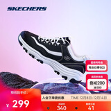 斯凯奇奥利奥|秋季黑白老爹鞋复古熊猫鞋透气厚底增高运动鞋