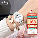 迪士尼（Disney）手表女简约小圆盘带日历石英表初高中学生女孩防水手表MK-11854W
