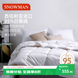 斯诺曼高档100支进口95%白鹅绒羽绒被芯空调被暖气被子2.0*2.3m充280g白