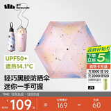 蕉下（beneunder）防紫外线遮阳伞五折口袋黑胶晴雨伞防晒伞BM665叶舞