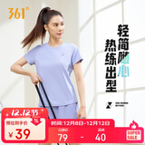 361°短袖女潮流t恤女士夏季新款速干衣运动跑步瑜伽服662424126H-3