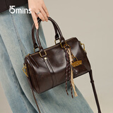 15MINS2025新包包女款简约轻奢单肩斜挎包波士顿包高端品牌手提女士包包