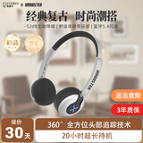 象鼻子【主动降噪丨复古金属】大怪兽头戴式耳机无线蓝牙复古潮流穿搭高音质音乐金属降噪运动耳机D75 经典黑 【影院级音效+零压感】