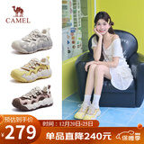 骆驼（CAMEL）【迪丽热巴同款】柠萌丑萌鞋女运动休闲鞋 L25A202062 米/黄  38
