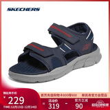 斯凯奇（Skechers）凉鞋男士秋季厚底休闲鞋软底外穿运动凉拖鞋237286