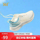 361°运动鞋男鞋飞羽网面透气休闲轻便厚底慢跑步鞋子男672322231-8