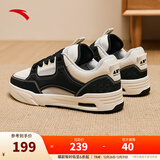 安踏骜杰丨王一博街舞6同款板鞋男女冬季厚底增高休闲鞋112448040R 【男款】基础黑/象牙白-7 41