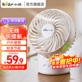 小熊（Bear）电风扇桌面风扇立式台式家用智能宿舍卧室轻音手持便携大风力充电无线落地扇 【无线续航 标准款】白色DFS-C09C5