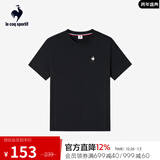 乐卡克法国公鸡夏季圆领短袖T恤 L242UECA0301 炫黑色-2 XL