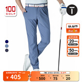EUROPEAN TOUR欧巡赛高尔夫服装男长裤春夏薄款长裤高尔夫男装修身弹力裤子男 灰蓝 34