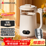 志高（CHIGO）烧水壶电热水壶电水壶双层防烫1.8L大容量家用 玻璃内胆 恒温保温烧水壶 SH-1813A3B