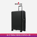 爱可乐（Echolac）拉杆箱万向轮旅行箱时尚登机箱行李箱密码箱可拓展PW005黑色20吋
