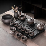 琦轩源紫砂西施壶功夫茶具套装家用轻奢储排双用茶盘套装泡茶壶茶杯整套